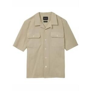 HOWLIN Short-Sleeved Relaxed Fit Shirt with Classic Collar